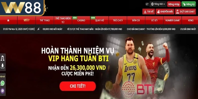 12BET là lựa chọn hàng đầu cho những người yêu thích cá cược trực tuyến