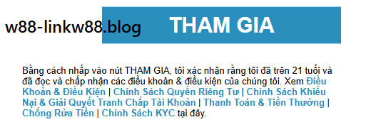 Yêu cầu khi tham gia đăng ký W88